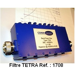 1708 Filtre TETRA, 380 à 400 MHz